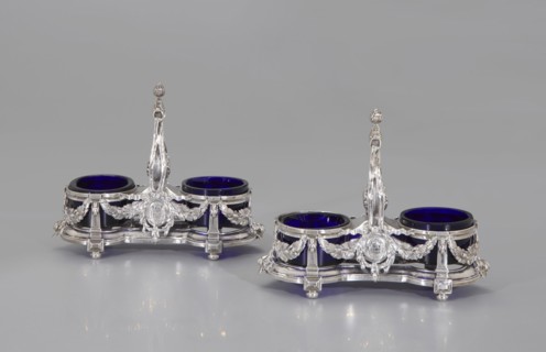 Pair Of Double Salt Cellars, 1782. Creator: Jean-Joseph Beaudet.