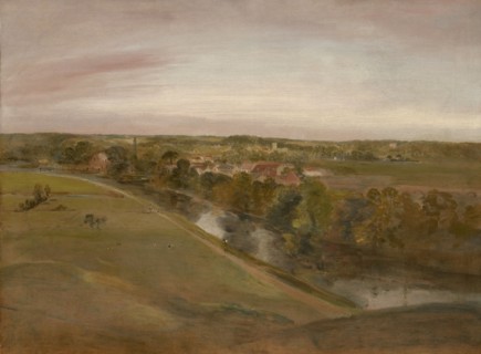 Stratford Saint Mary From The Coombs, c1800. Creator: John Constable.