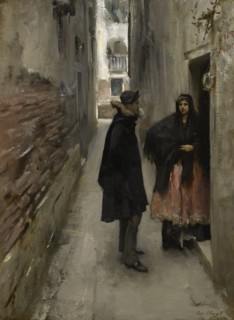 A Street In Venice, c1880-82. Creator: John Singer Sargent.