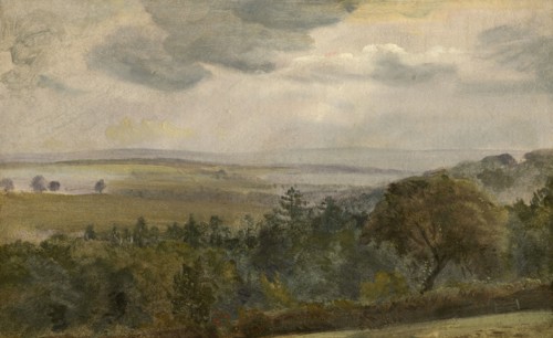 Extensive Landscape With Clouds, c1850. Creator: Lionel Constable.