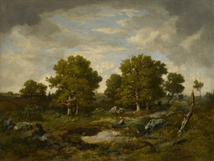 The Two Great Oaks, 1854. Creator: Narcisse Virgile Diaz de la Pena.