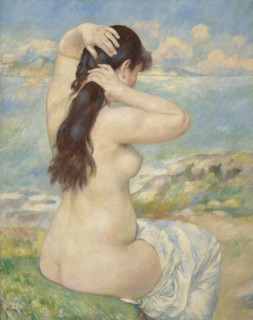 Bather Arranging Her Hair, 1885. Creator: Pierre-Auguste Renoir.