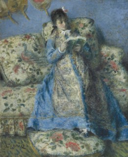 Portrait Of Madame Monet (Madame Claude Monet Reading), c1874. Creator: Pierre-Auguste Renoir.
