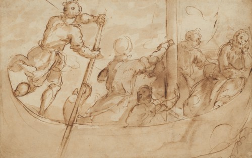 Christ And Disciples On The Sea Of Galilee, c1560s. Creator: Taddeo Zuccaro.