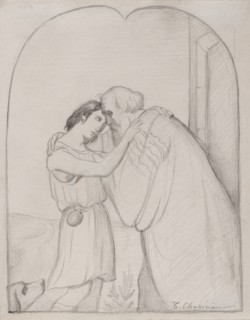 The Return Of The Prodigal Son (Le Retour De L'Enfant Prodigue), c1835. Creator: Theodore Chasseriau.