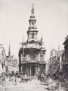 St. Mary le Strand, 1916. Creator: Francis Dodd.