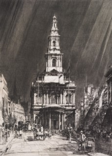 Strand with sky, 1916. Creator: Francis Dodd.