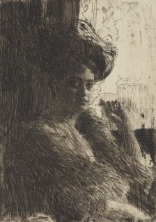 Betty Nansen, 1905. Creator: Anders Leonard Zorn.