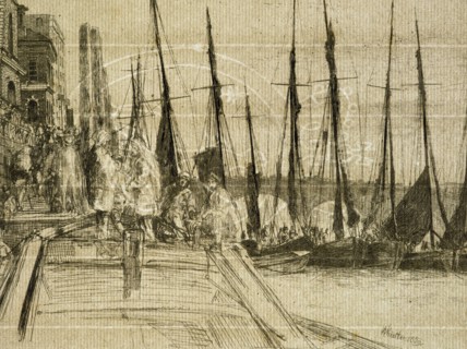 Billingsgate, 1859. Creator: James Abbott McNeill Whistler.