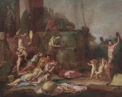 Bacchanal, 1660. Creator: Giulio Carpioni.