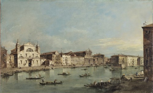 The Grand Canal with Santa Lucia and Santa Maria di Nazareth, 1780. Creator: Francesco Guardi.