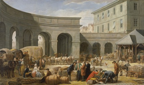 In the Courtyard of the Customs-House, 1775. Creator: Nicolas Bernard Lepicie.