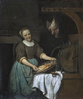The Cook, 1657. Creator: Gabriel Metsu.