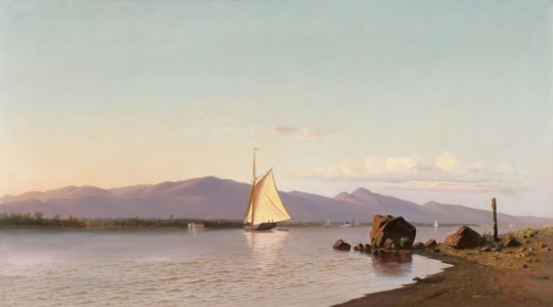 Kingston Point, Hudson River, 1873. Creator: Francis A. Silva.