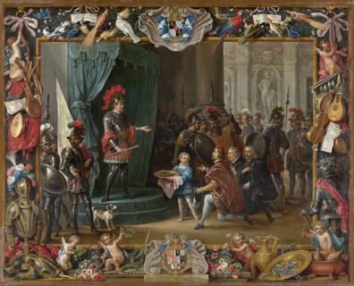 The Submission of the Sicilian Rebels to Antonio Moncada in 1411, 1663. Creators: David Teniers II, Jan van Kessel.