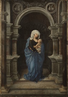 The Virgin, standing, with the Christ Child at her Breast, 1530. Creator: Anon.