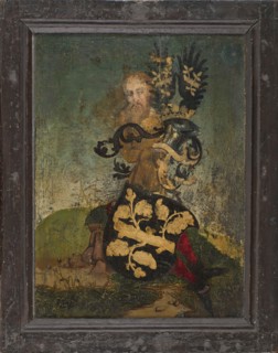 Figure with Coat-of-arms (verso), 1487. Creator: Wolfgang Beurer.