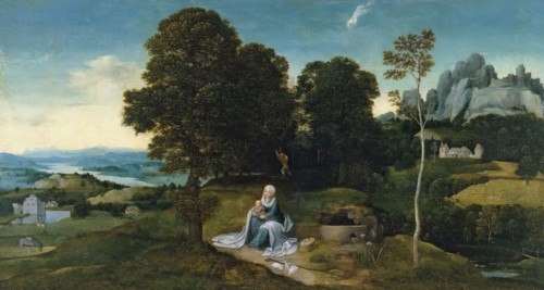 Landscape with the Rest on the Flight into Egypt, 1518. Creator: Joachim Patinir.