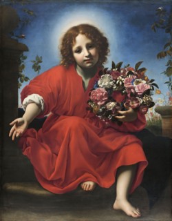 The Infant Christ with a Floral Wreath, 1663. Creator: Carlo Dolci.