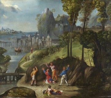 The Stoning of Saint Stephen, 1525. Creators: Dosso Dossi, Battista Dossi.