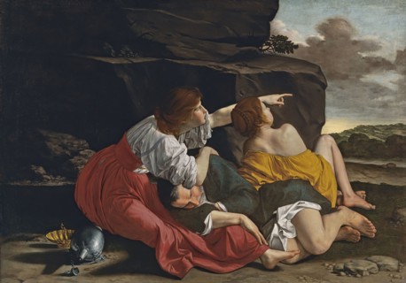 Lot and His Daughters, 1621. Creator: Workshop of Orazio Gentileschi.