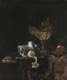 Still Life with a Chinese Bowl, Nautilus Cup and Other Objects, 1662. Creator: Willem Kalf.
