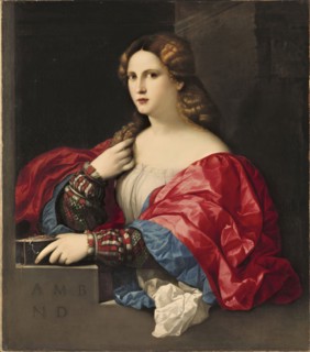 Portrait of a Young Woman Known as "La Bella", 1518. Creator: Jacopo Palma il Vecchio.