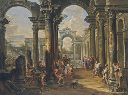 The pool at Bethesda, 1724. Creator: Giovanni Paolo Panini.