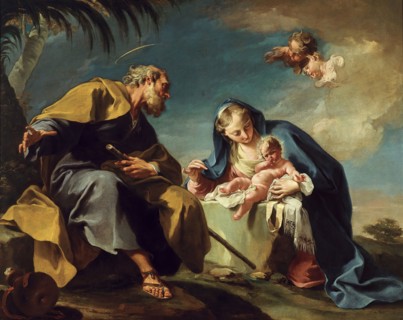 Rest on the Flight into Egypt, 1725. Creator: Giovanni Battista Pittoni the Younger.