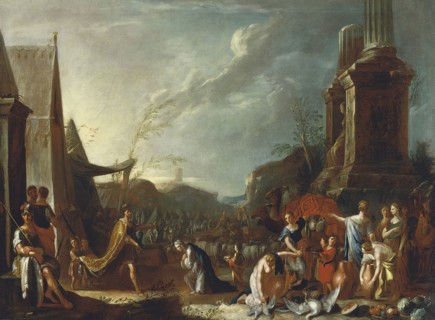 Solomon and the Queen of Sheba, 1639. Creator: Johann Heinrich Schonfeld.