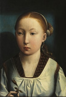 Portrait of an Infanta. Catherine of Aragon (?), 1496. Creator: Juan de Flandes, the Elder.