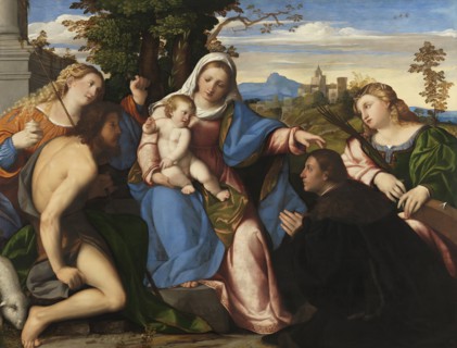 The Virgin and Child with Saints and a Donor, 1518. Creator: Jacopo Palma il Vecchio.