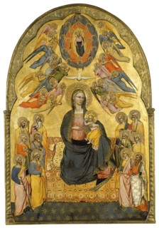 The Virgin of Humility with the Holy Father, the Holy Spirit and the twelve Apostles, 1375. Creator: Cenni di Francesco di Ser Cenni.