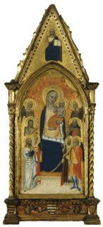 The Virgin and Child between Angels and six Saints, 1362. Creator: Niccolò di Tommaso.
