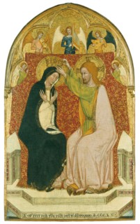 The Coronation of the Virgin with five Angels, 1355. Creator: Master of 1355.