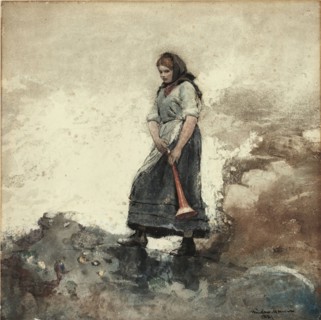 Daughter of the Coast Guard, 1881. Creator: Winslow Homer.