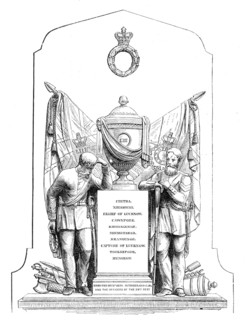 Monument In St. Chad's Church, Shrewsbury, to...officers and men...who fell during the Indian...1864 Creator: Unknown.