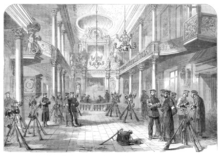 The War in Schleswig: chapel at Gravenstein used as a Prussian barrack..., 1864. Creator: Unknown.