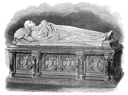 Monument to the late Archbishop Musgrave in York Minster, 1864. Creators: Unknown, Matthew Noble.