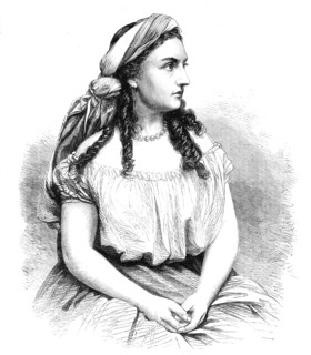 Miss Bateman as Leah, at the Adelphi Theatre, 1864. Creator: Unknown.