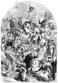 Tableau of Shakspeare characters, designed by John Gilbert, 1864. Creator: W Thomas.