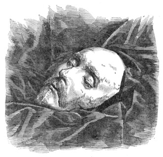 Cast of Shakspeare's face, 1864. Creator: Unknown.