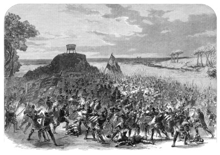 The Shakspeare Commemoration: scene from..."King Henry IV.", Part I, played at Drury Lane..., 1864. Creator: Unknown.