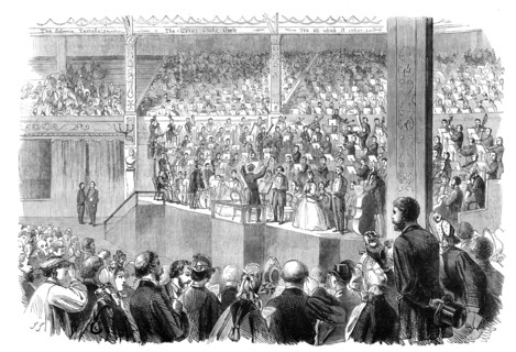 The Shakspeare Commemoration at Stratford-On-Avon: performance of ..."The Messiah"...1864.  Creator: J. J..