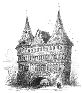 Lübeck: Holstein Thor, 1864. Creator: Unknown.