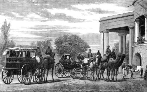 Camel-carriage used by the Lieutenant-Governor of the Punjaub, 1864. Creator: Unknown.