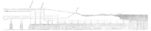 London Main-Drainage Works: section of the outfall of the Northern Drainage at Barking Creek, 1864. Creator: Unknown.