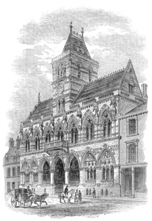 The new townhall of Northampton, 1864. Creator: Unknown.