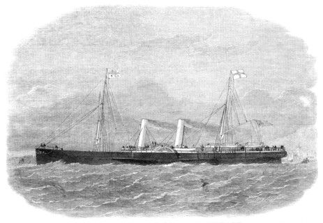The Great Eastern Railway Company's steamer Avalon, 1864. Creator: Smyth.
