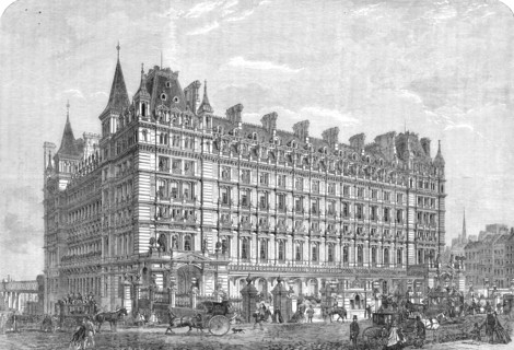 The Charing-Cross Railway Station and Hotel, 1864. Creator: Mason Jackson.